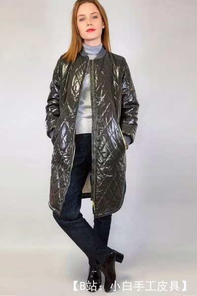 女式轻质春/秋季飞行员外套图案，尺寸从 40 到 68（俄罗斯） - 1