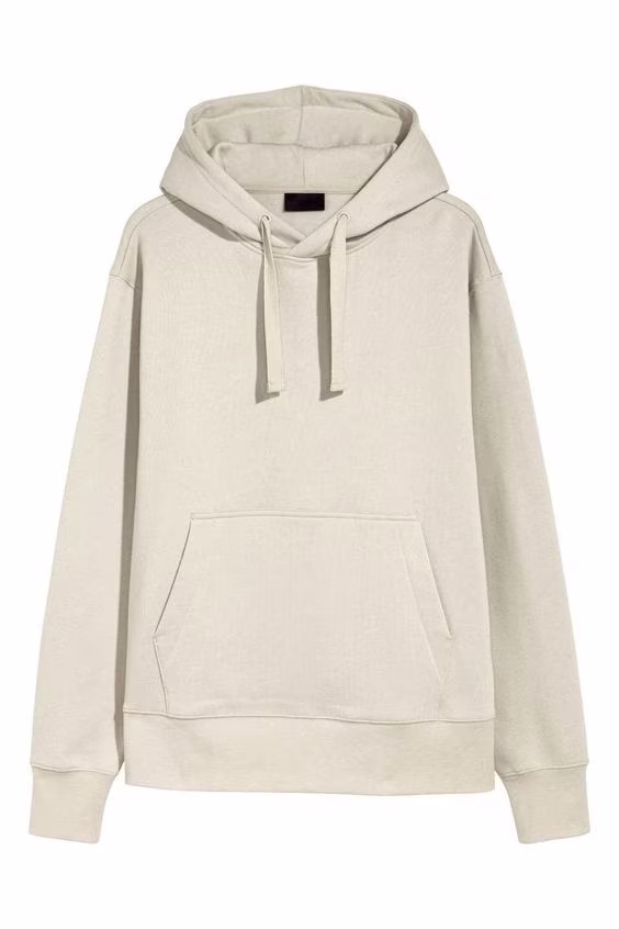 浅色连帽衫图案，带兜帽，落肩，尺寸从 34 到 54 - 1