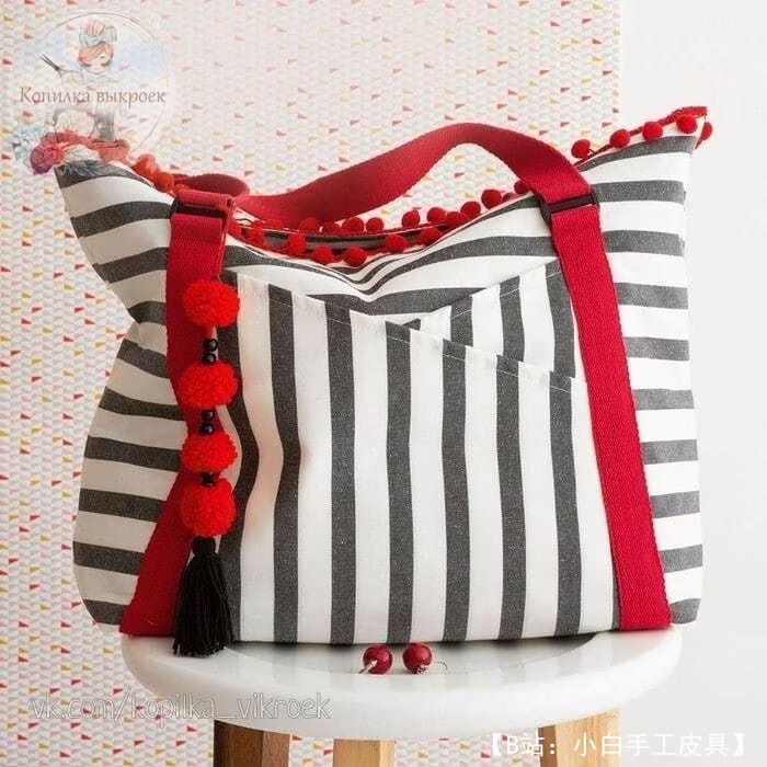 Выкройка женская тканевая сумка шоппер - 1