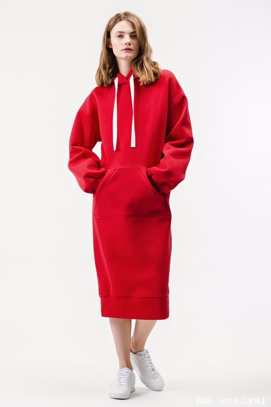 Выкройка женское трикотажное платье толстовка размер 42 — 50 - 1