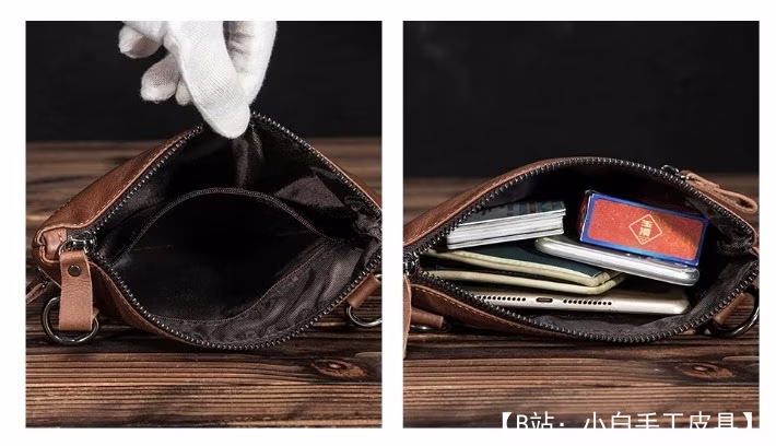 文件用小皮革斜挎包的图案 - 3