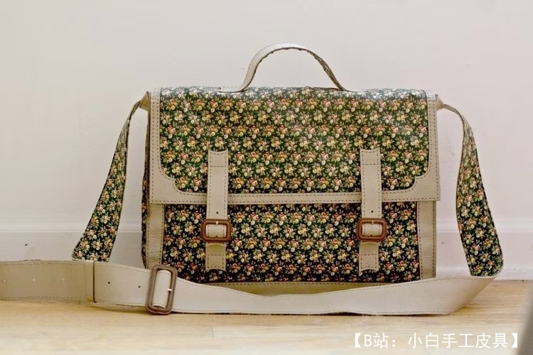 Выкройка кожаная сумка мессенджер под ноутбук и документы - 1