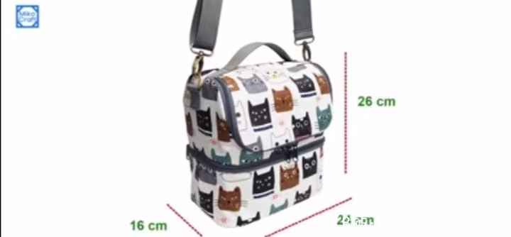 午餐盒布袋图案（午餐容器袋） - 4