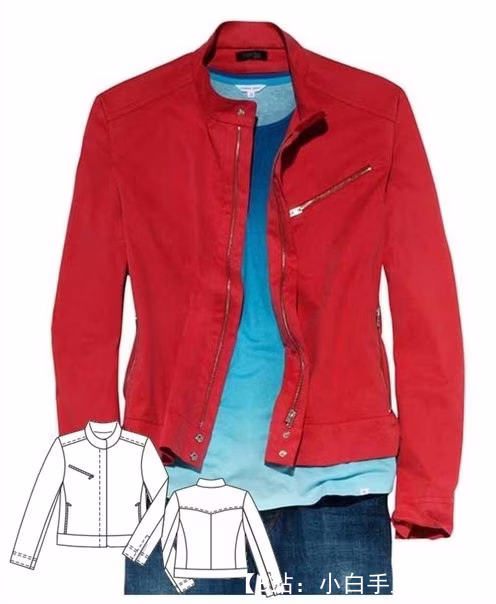 男式秋季/春季夹克图案，尺码 46 - 54 - 1