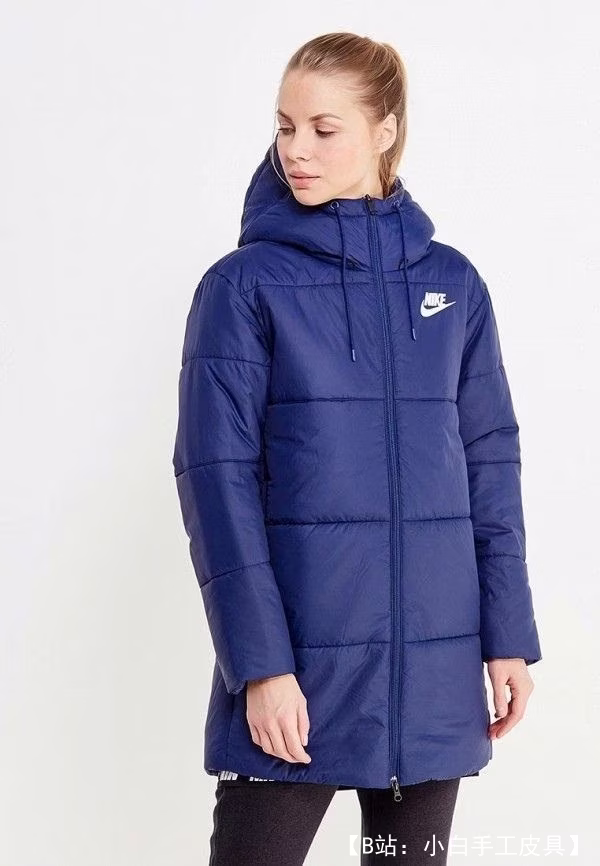 面料图案冬季绗缝女式夹克尺寸 40-52 - 1