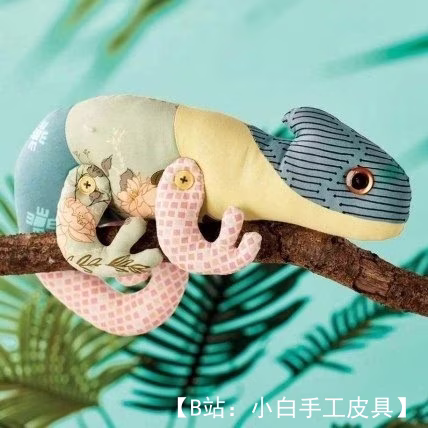 毛绒玩具蜥蜴的图案 - 1