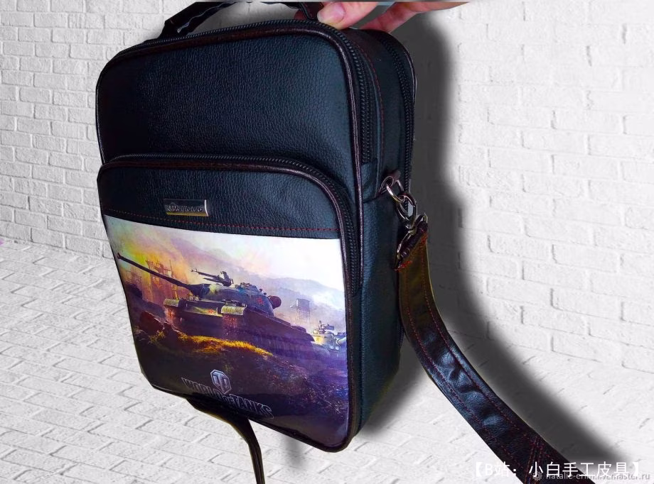 用于各种小物品的简单皮革平板电脑包的图案 - 1