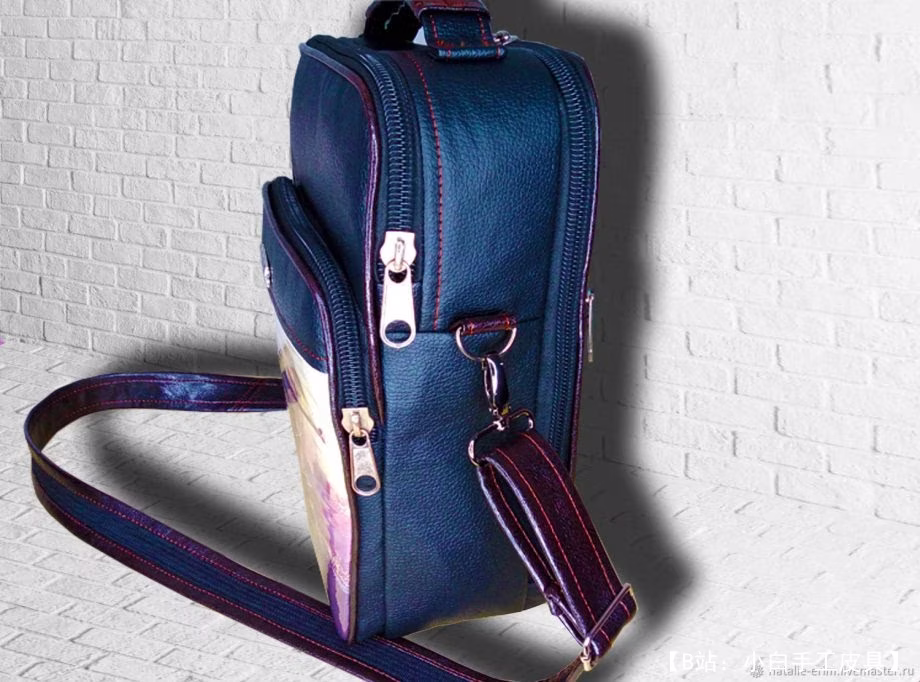 用于各种小物品的简单皮革平板电脑包的图案 - 3