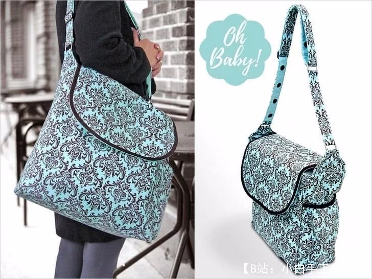 妈妈用布质手提包图案 - 3