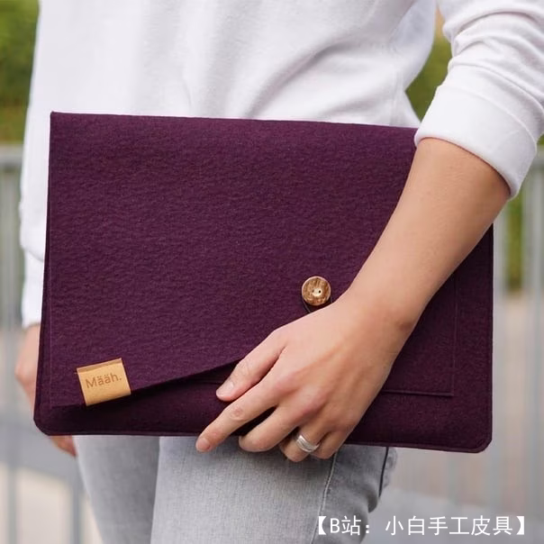 毛毡笔记本电脑文件夹盒的图案 - 1