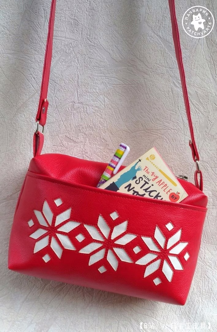 小号斜挎包图案材质皮革/生态皮革/布料 - 3