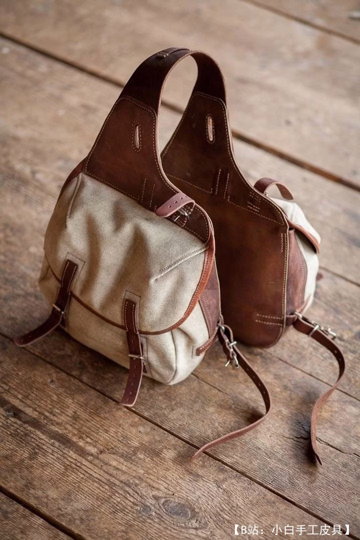 摩托车包图案皮+布 - 1