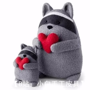 毛绒玩具浣熊的图案 - 1