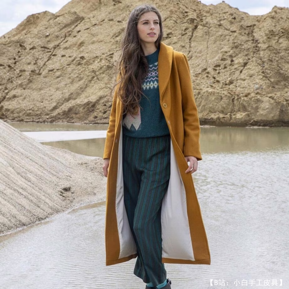 女式轻薄针织外套图案 - 1