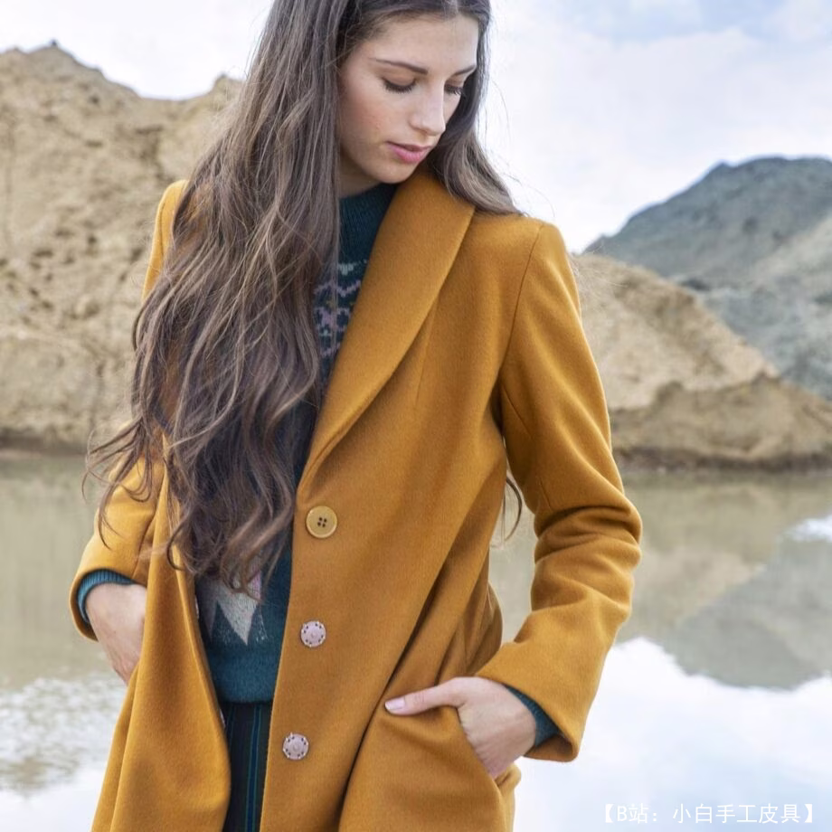 女式轻薄针织外套图案 - 2