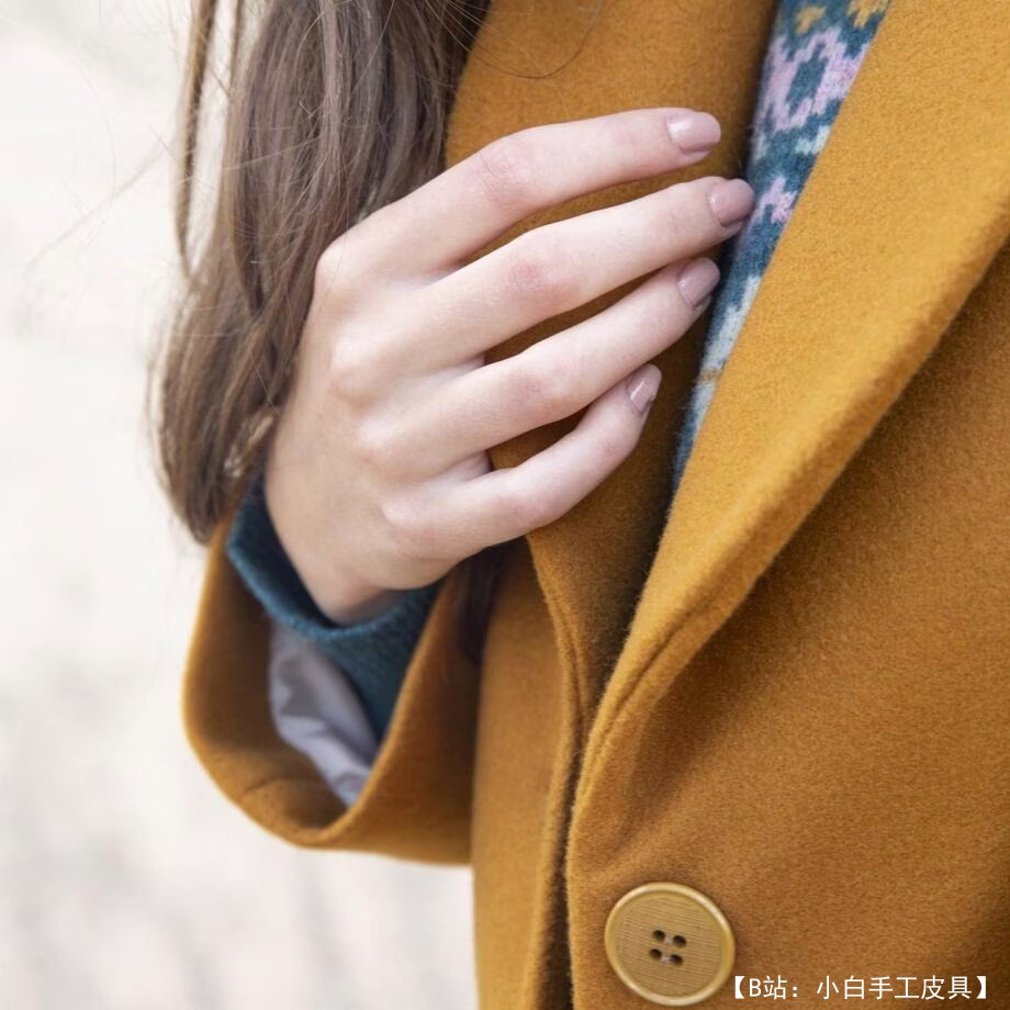 女式轻薄针织外套图案 - 3