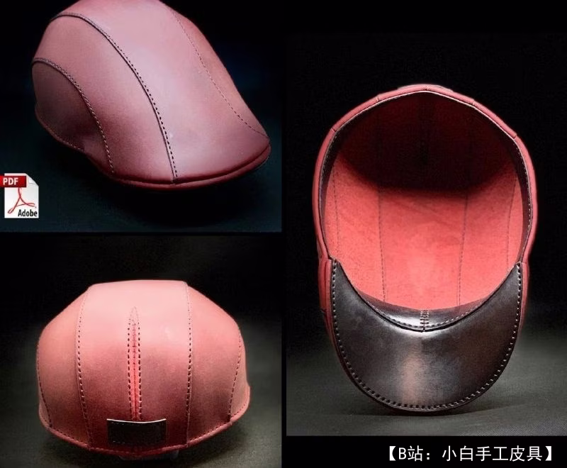 花纹牛皮八片帽（流氓） - 1