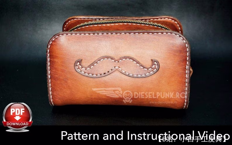 皮革旅行包图案 - 3