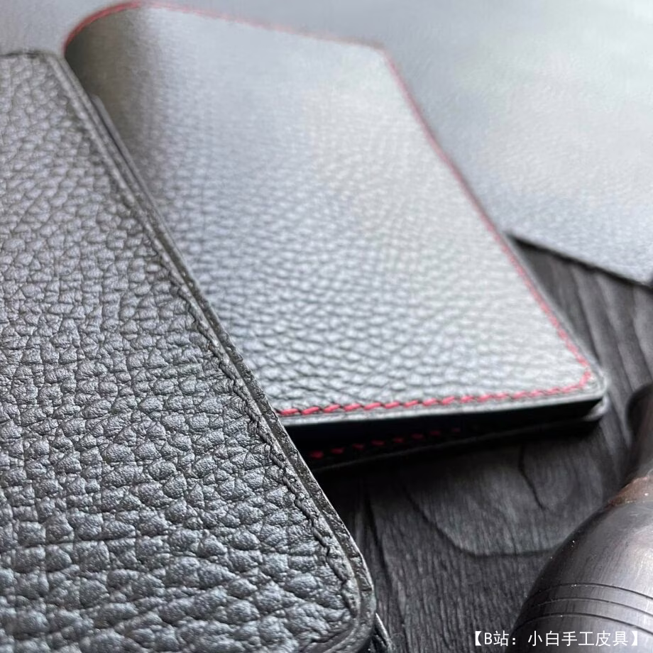 带银行卡插槽的皮革护照封面图案 - 1