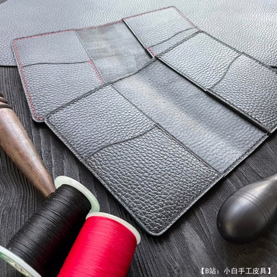 带银行卡插槽的皮革护照封面图案 - 2