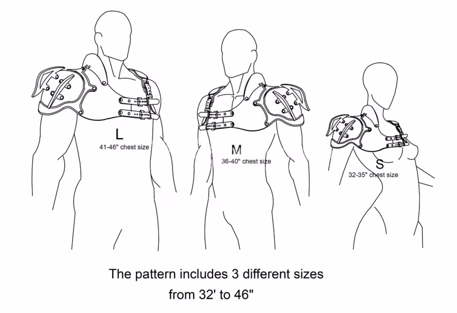 皮革肩甲图案（盔甲） - 2