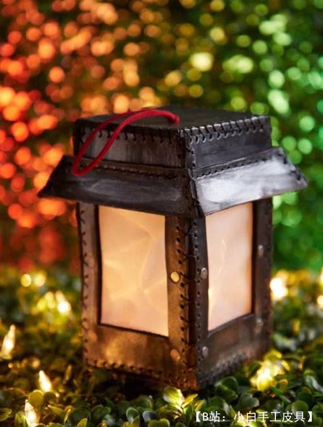 室内或户外皮革装饰灯笼的图案 - 1