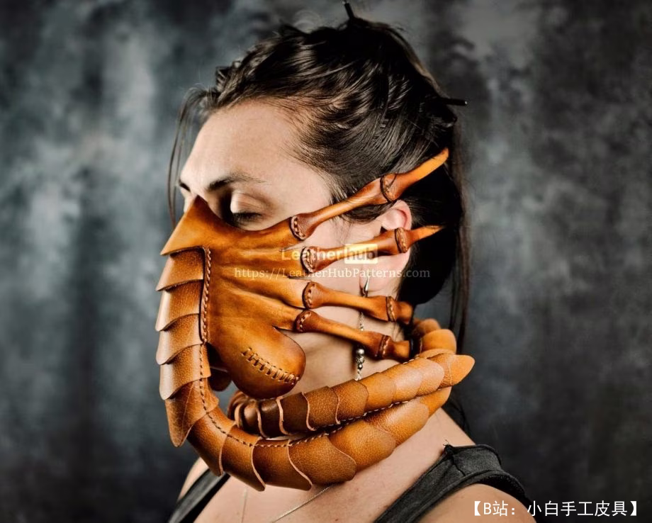 来自外星宇宙的图案皮革面具 Face Hugger - 2