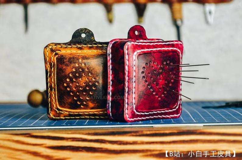 皮革枕形图案 - 1