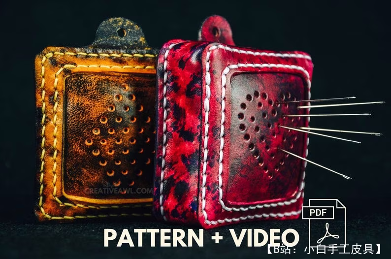 皮革枕形图案 - 2