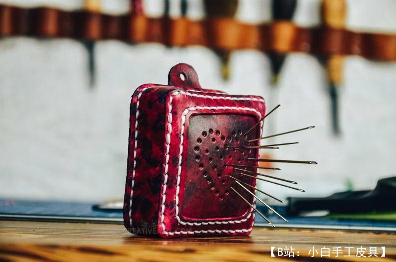 皮革枕形图案 - 4