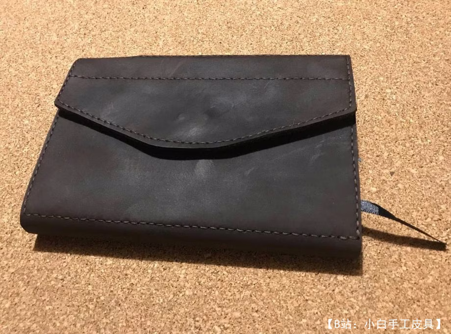 带翻盖日记本的皮革封面图案 - 2