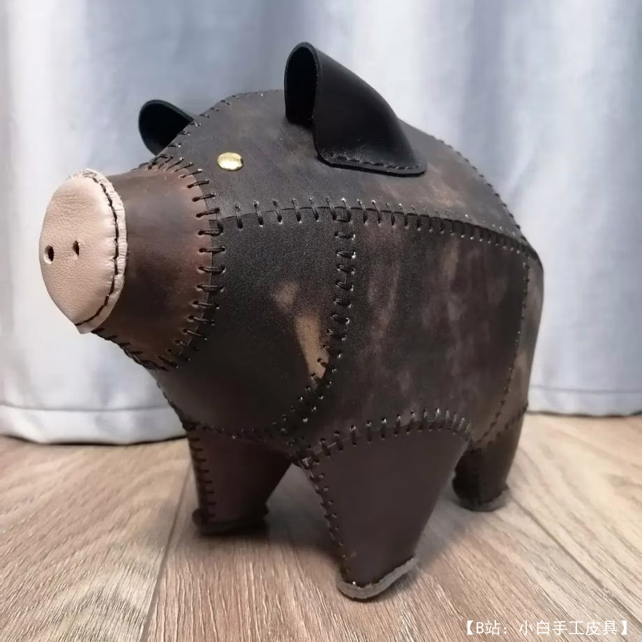 皮革存钱罐图案 - 1