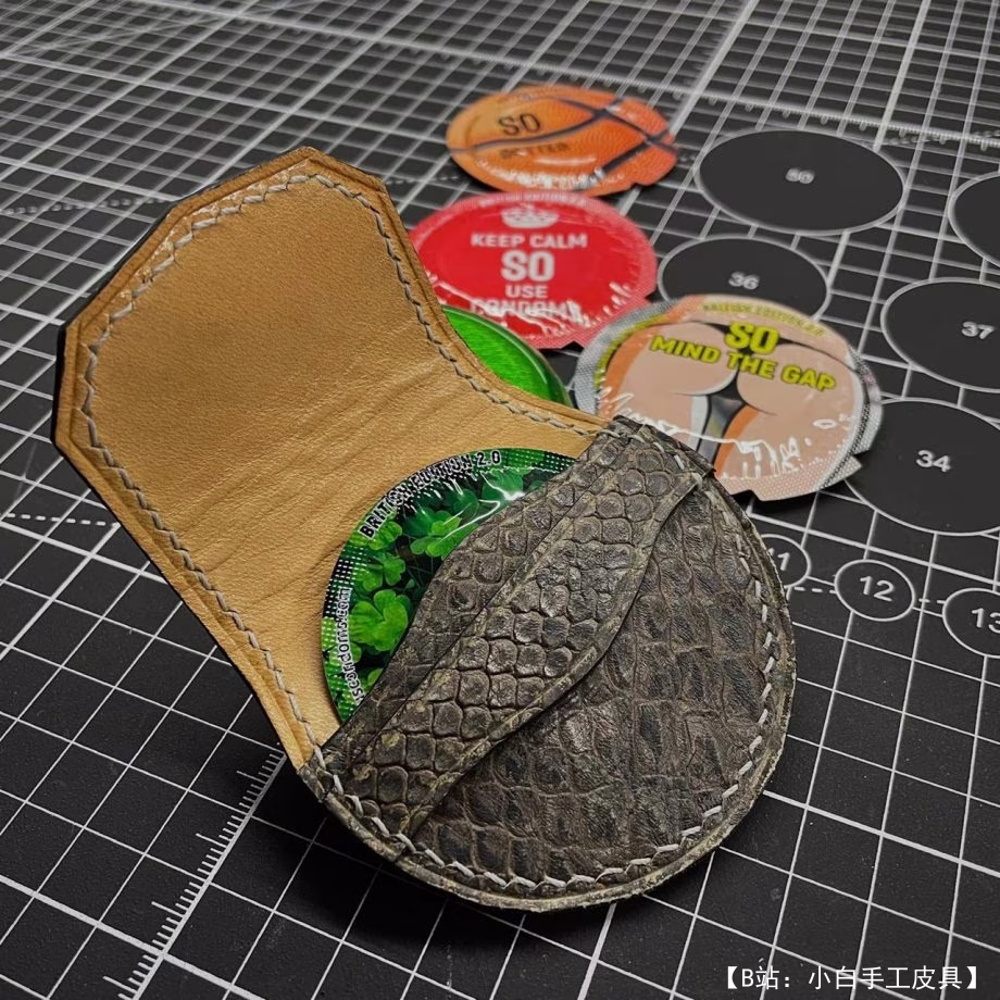 皮革避孕套盒的图案 - 1