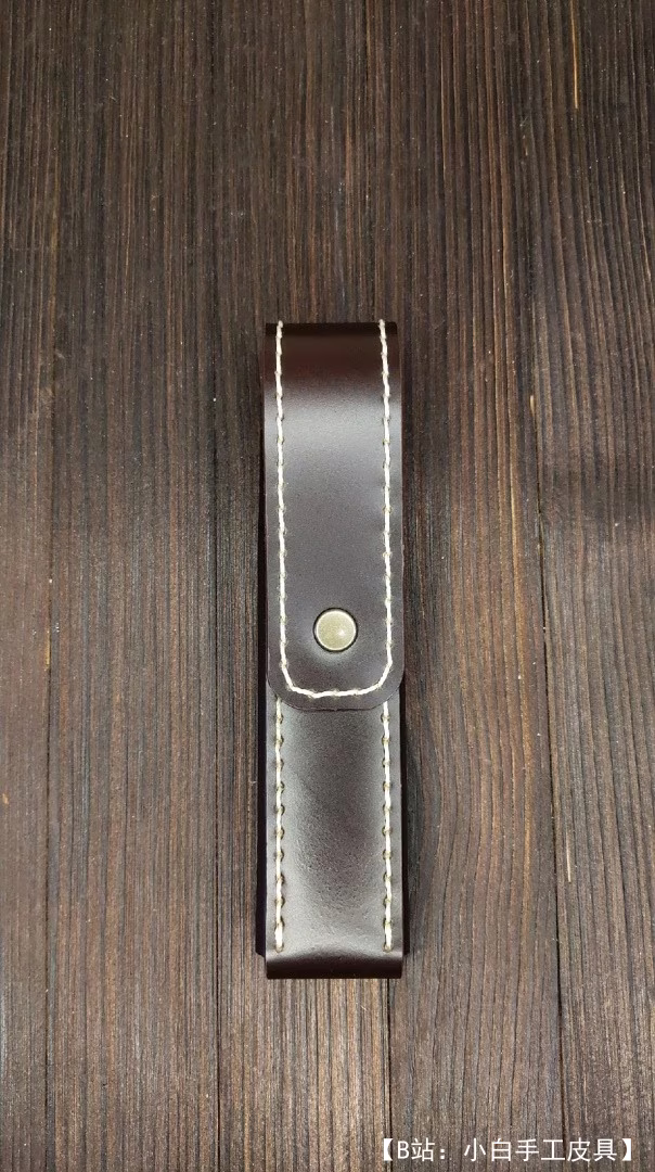 带按钮的 2 个手柄的皮套图案 - 1