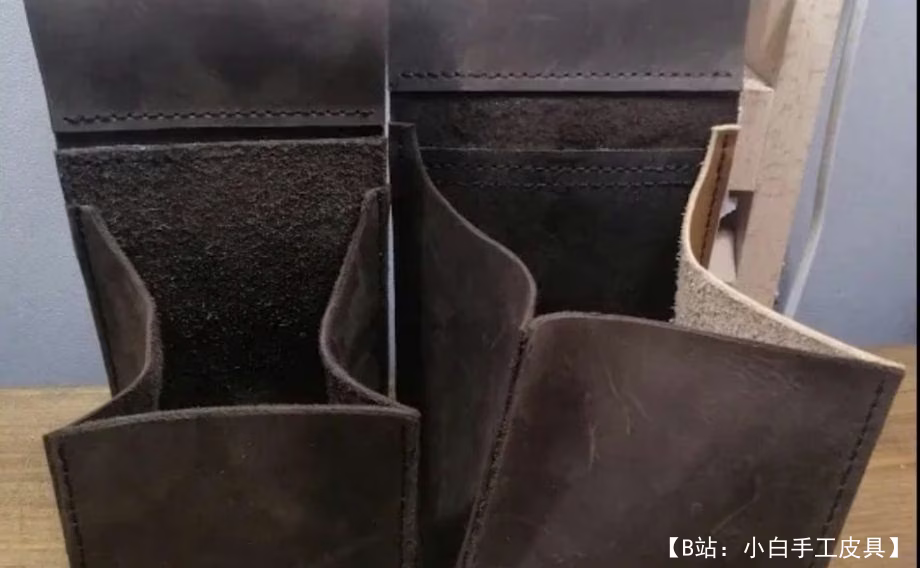 用于自攻螺钉/钉子/螺钉的皮革腰包图案 - 1