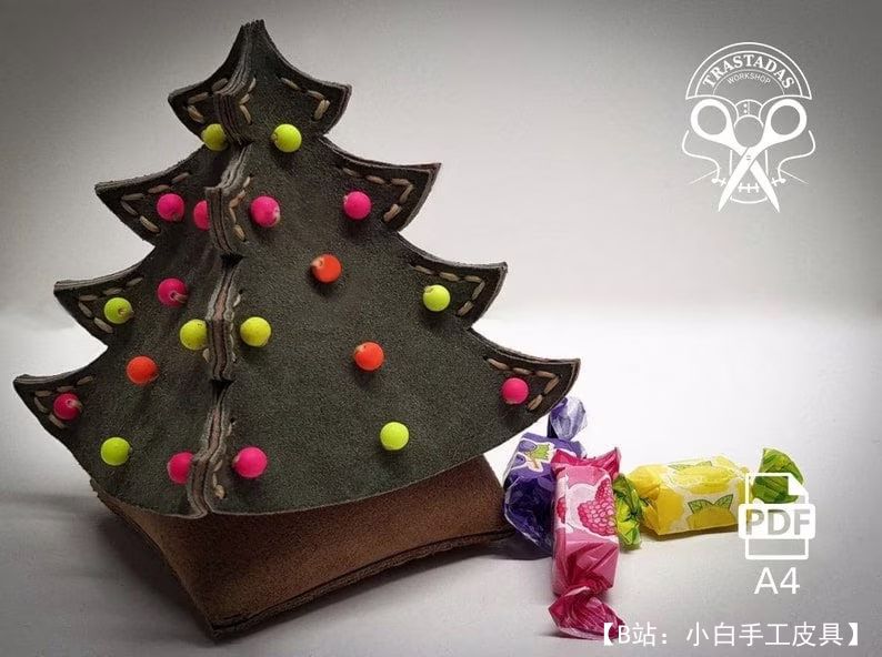 皮革圣诞树图案 - 1