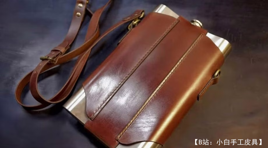 皮革烧瓶手提箱的图案 - 2