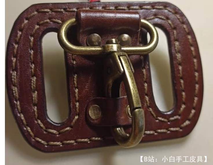 皮带用皮革登山扣的图案 - 1