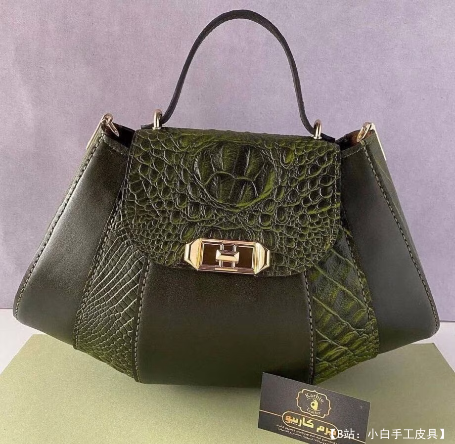 经典女式皮包的图案 - 1