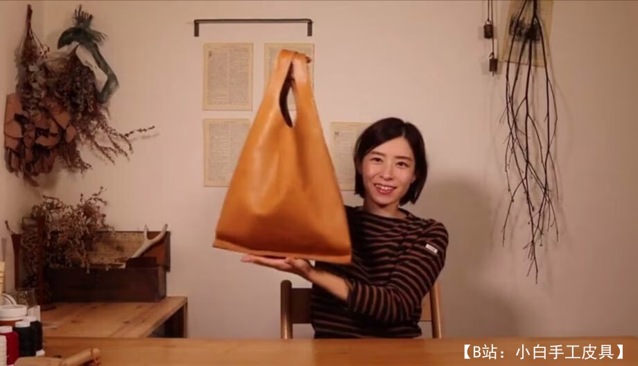 包袋形式的皮革购物袋图案 - 2