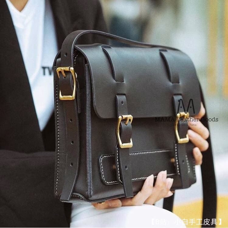 小皮革公文包的图案（用于文件） - 1