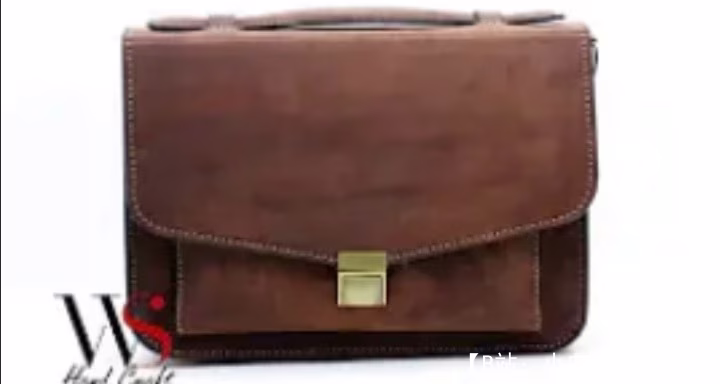 文件用皮革商务公文包的图案 - 1