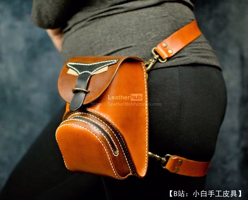 皮革腰包图案 - 1