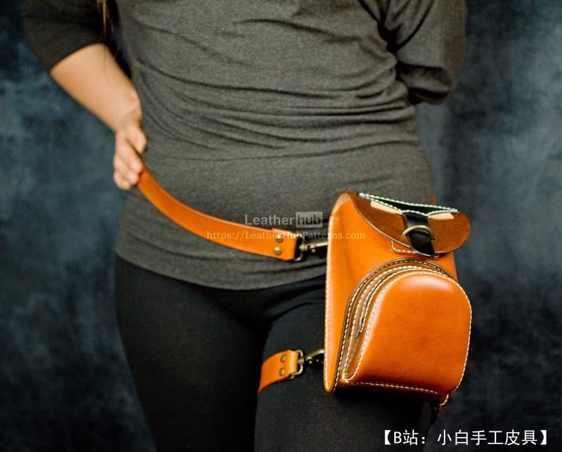 皮革腰包图案 - 4