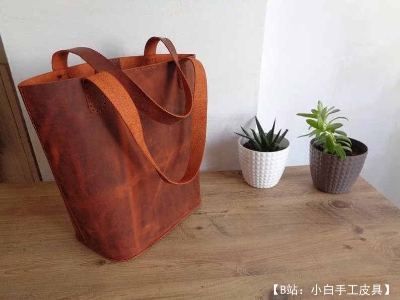 皮革购物袋图案 - 1