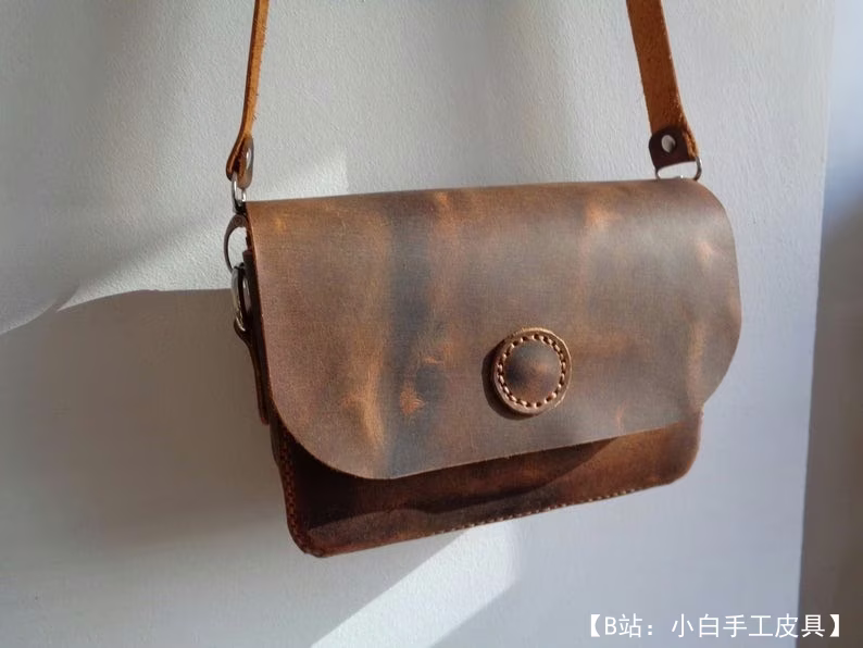 皮革斜挎包图案 - 1