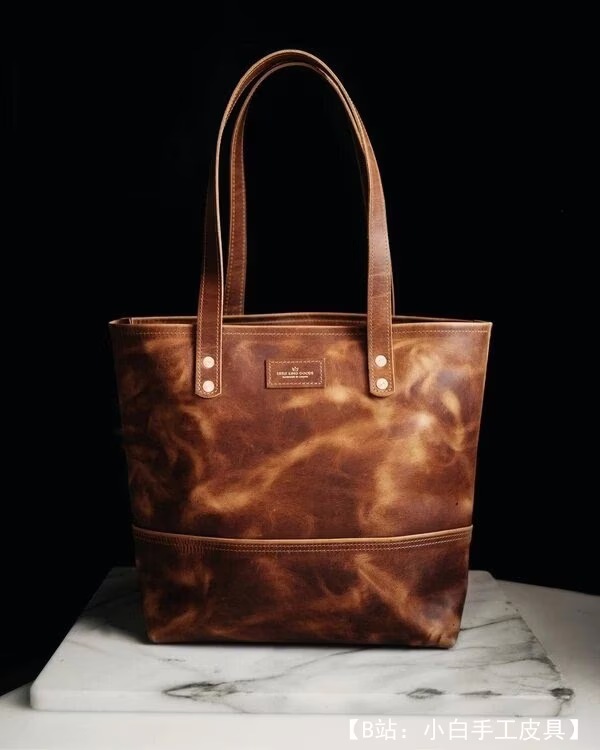 皮革购物袋图案 - 1