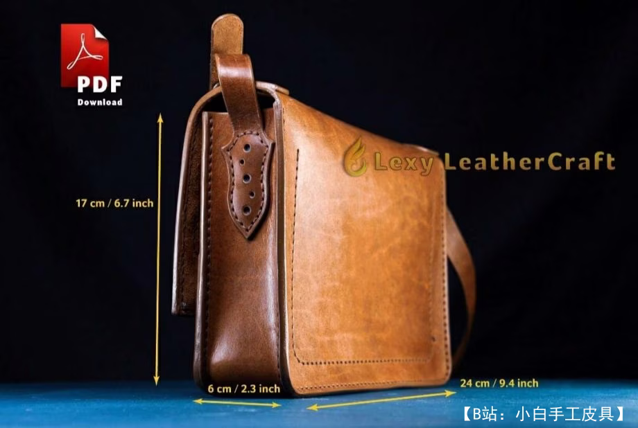 文件皮革公文包的图案 - 2