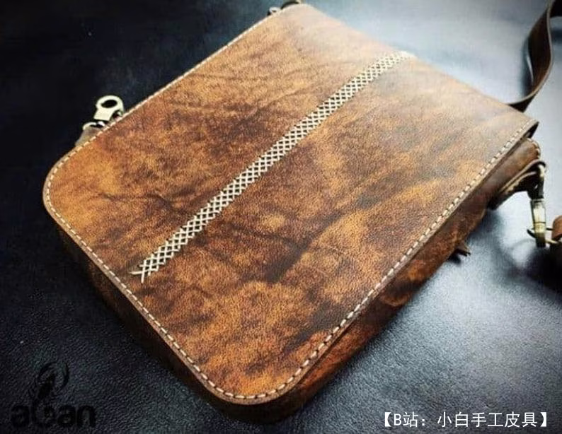 皮革斜挎包图案 - 1