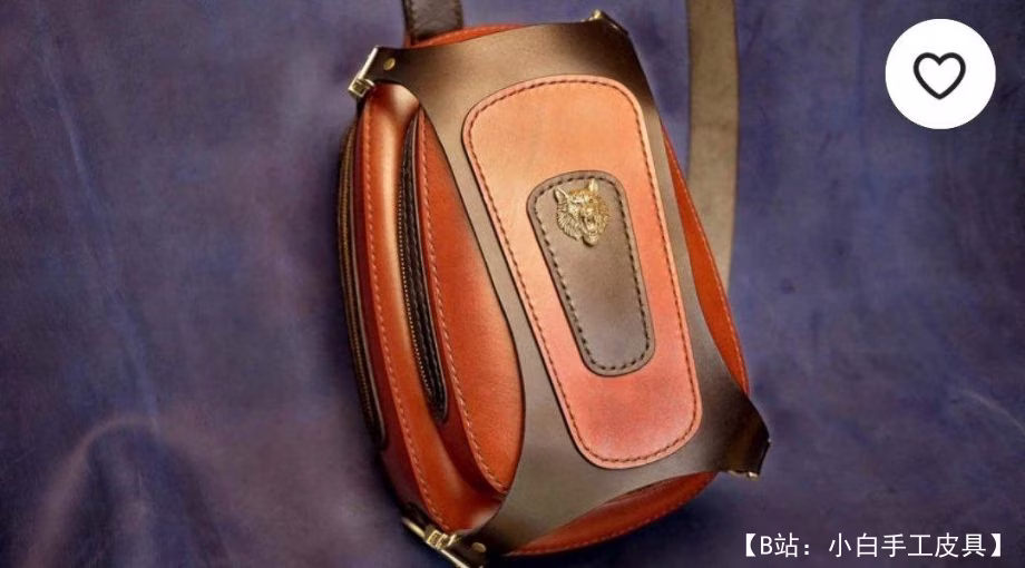 图案皮包 Sling（吊带）单肩背包 - 1